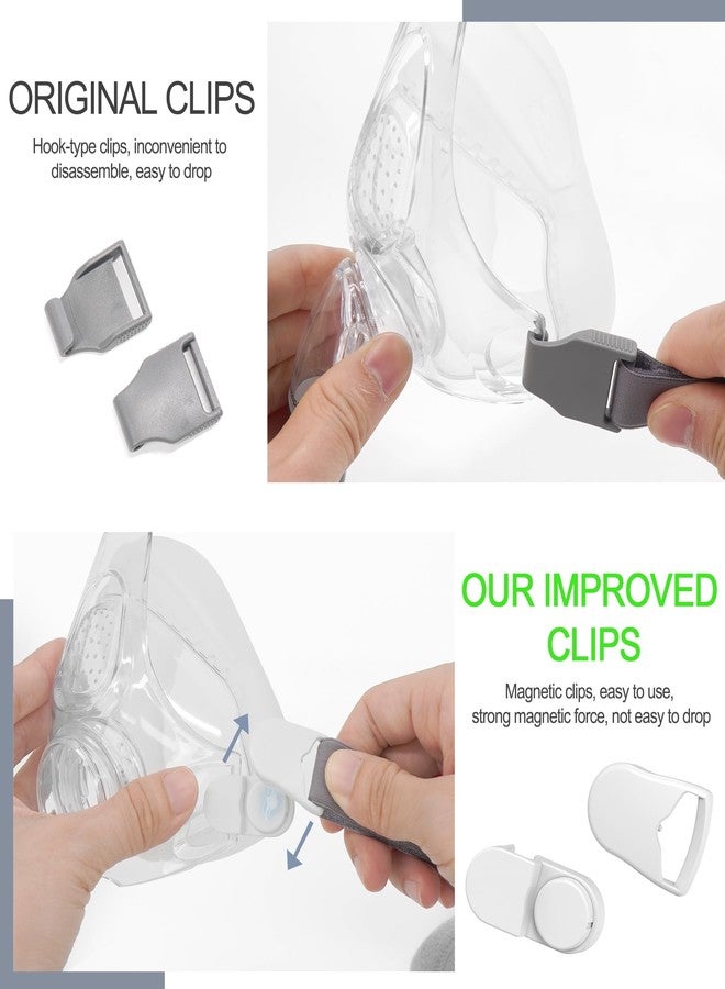 Medihealer 8pcs CPAP Magnetic Clips for F&P Simplus Full Face CPAP Mask, Not for Vitera or Eson, Only for Fisher&Paykel Simplus, Great Value CPAP Supplied by Medihealer - Image 2